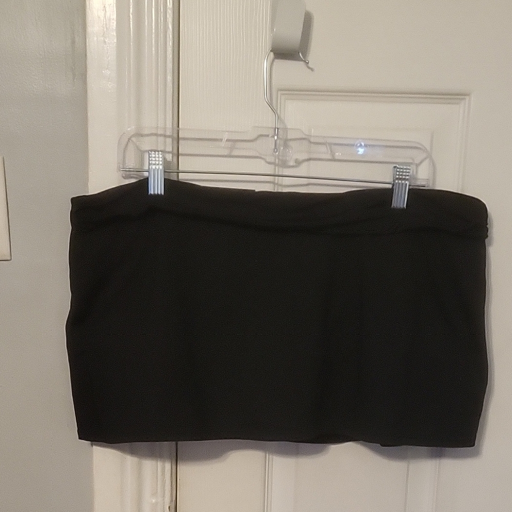 Chaps Black Swim Skirt